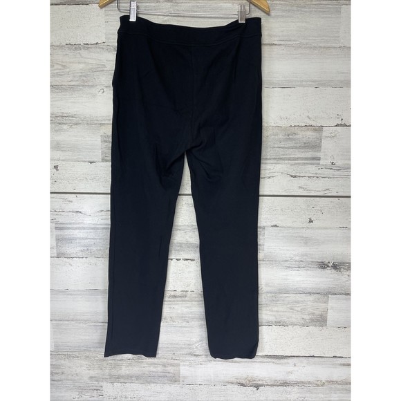 Eileen Fisher Pants Women's Small Petite Black Tapered Viscose Stretch Pockets - Picture 4 of 5